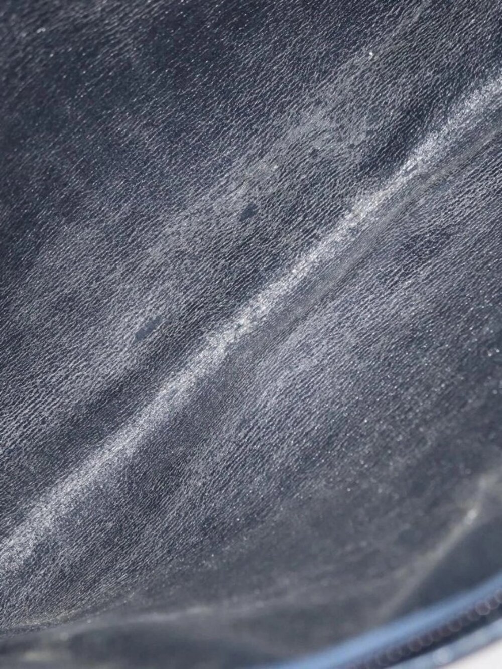 Christian Dior Trotter Canvas Shoulder Bag Navy Gold Auth 164287 - Picture 11 of 16